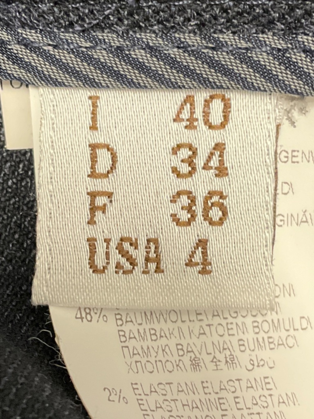 BRUNELLO CUCINELLI NAVY BLUE WOOL TROUSERS WITH MONILI - Picture 5 of 5
